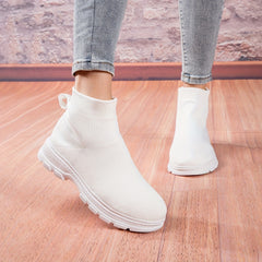 Boys High Top Sock Shoes Soft Sole Breathable Sneakers
