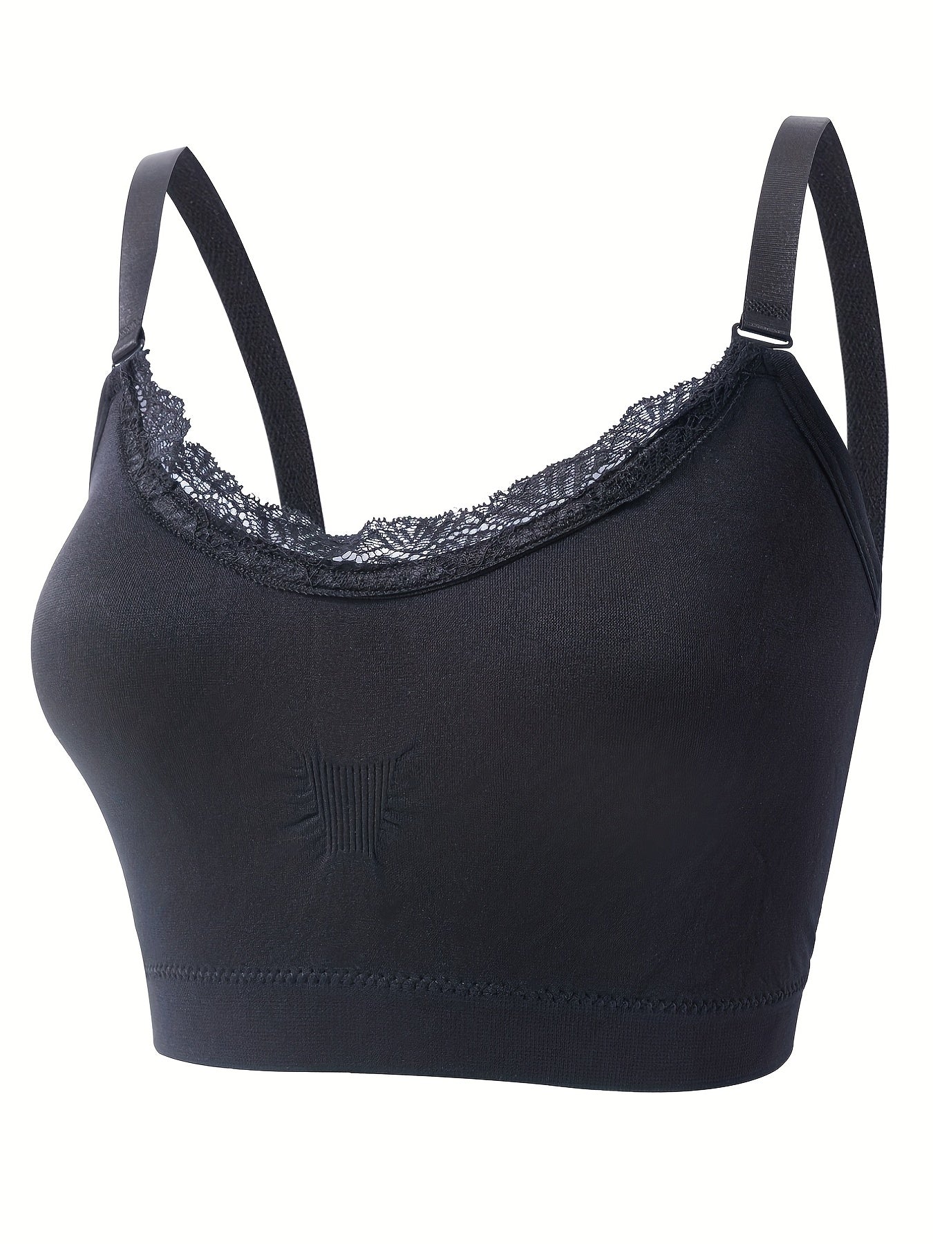  Women's Ruched Lace Trim Tee