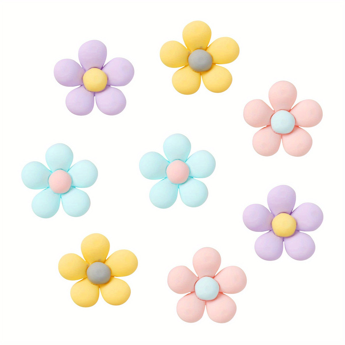 8pcs Flower Shoes Charms Women Girls Party Decoration Shoe Accessories