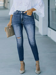  Sexy Jeans Women's Ripped High Rise Skinny Jeans