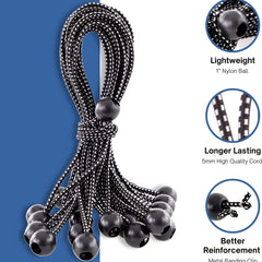 10pcs Elastic Straps with Buckle for Secure Tie Downs 5.5 Inches