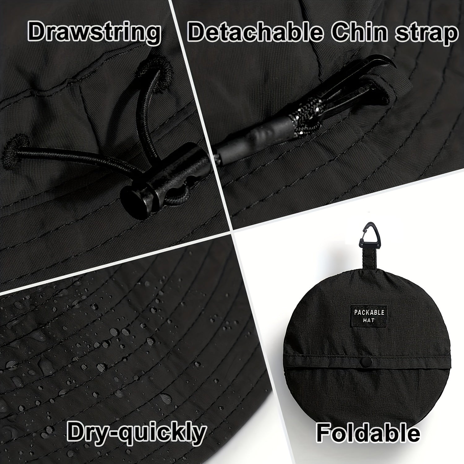 Breathable Waterproof Bucket Hat for Outdoor Sun Protection
