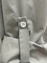  Solid Long Sleeve Maxi Shirt Dress