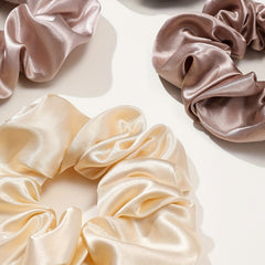 12pcs Large Satin Scrunchie Hair Tie Silk Hair Rope Hair Accessories