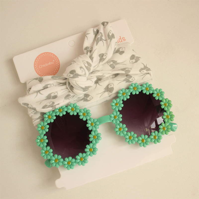 Daisy Flower Decor Sunglasses For Kids UV400