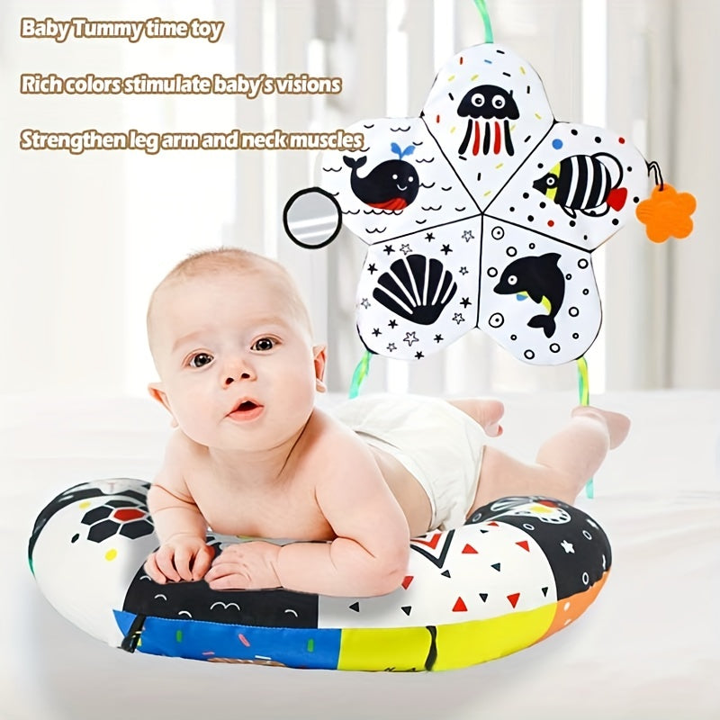 Baby Tummy Time Mat High Contrast Foldable Playmat