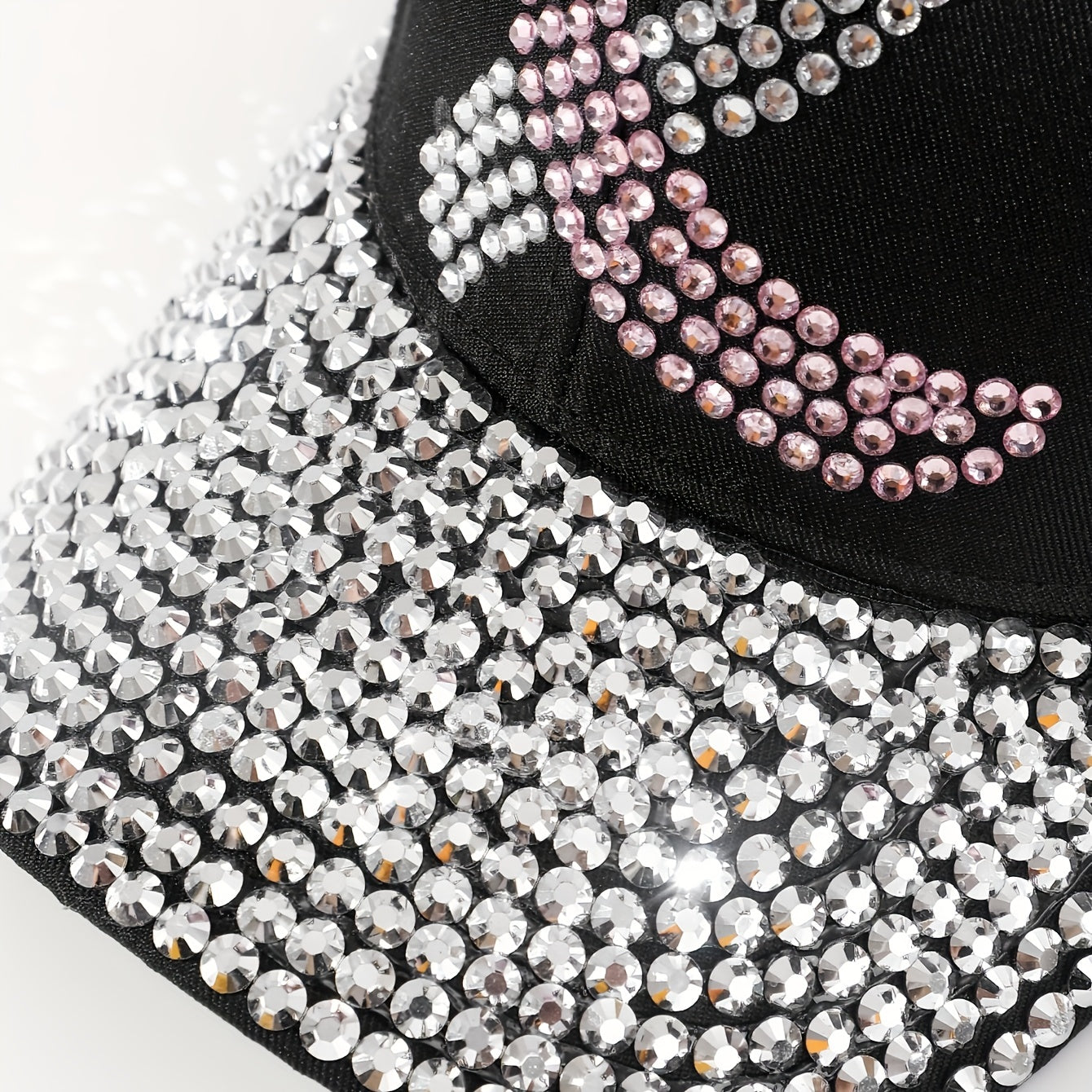 Pink Ribbon Baseball Cap Rhinestone