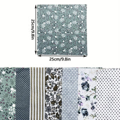 7pcs Cotton Fabric DIY Patchwork Bundle Fat Quarter Quilt Squares