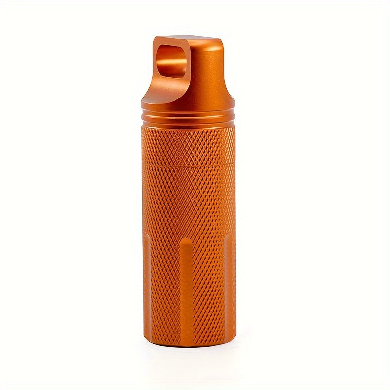 Portable Waterproof Aluminum Alloy Pill Case Sealed Medicine Bottle