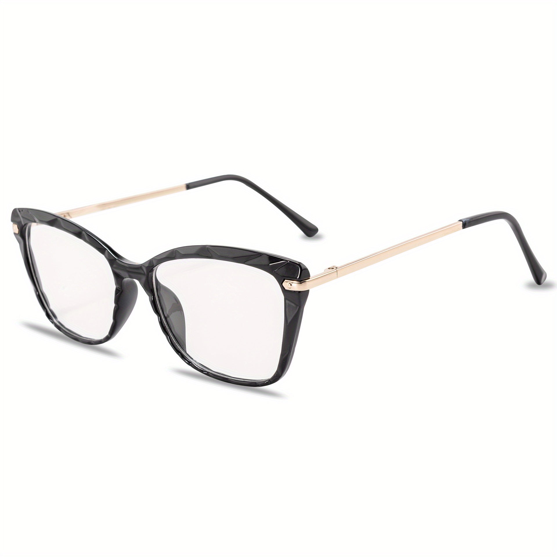 Square Cat Eye Glasses Jelly Frame Clear Lens Glasses
