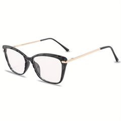 Square Cat Eye Glasses Jelly Frame Clear Lens Glasses