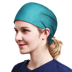 Quick Dry Working Cap Adjustable Sweatband Tie Cotton Hat Unisex
