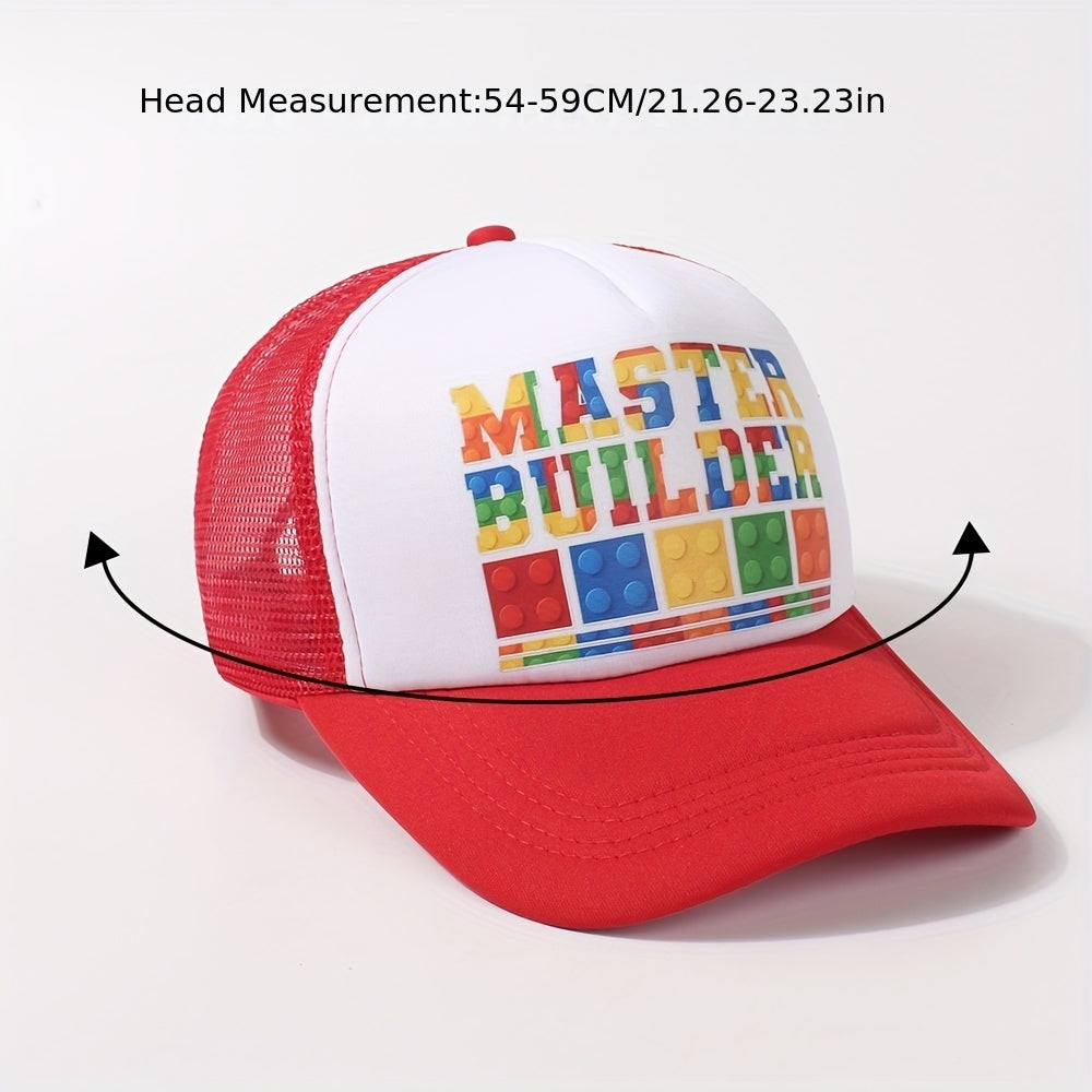 Mesh Breathable Red Baseball Cap Adjustable Casual Dad Hats For Women