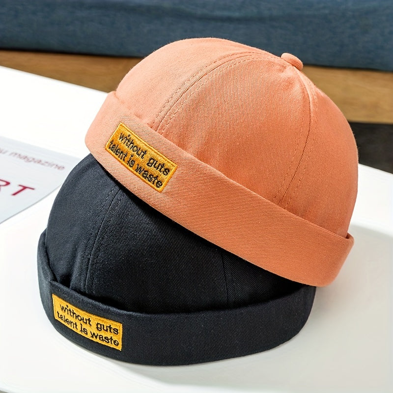 Retro Cotton Beanie Hat for Couple Students