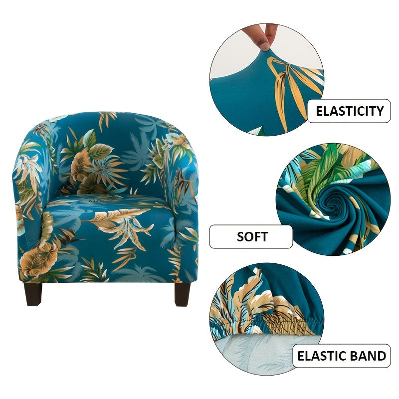 Stretch Barrel Chair Cover Spandex Armchair Slipcover