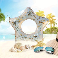 Heart Shaped Mermaid Swimming Ring for Adults
