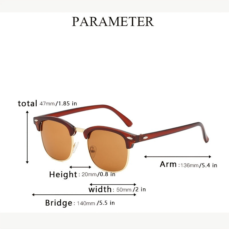 Vintage Square Sunglasses Women's Classic Trends Unisex
