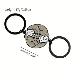 Couple Zinc Alloy Keychain Romantic Gift Anniversary Birthday Accessories Men
