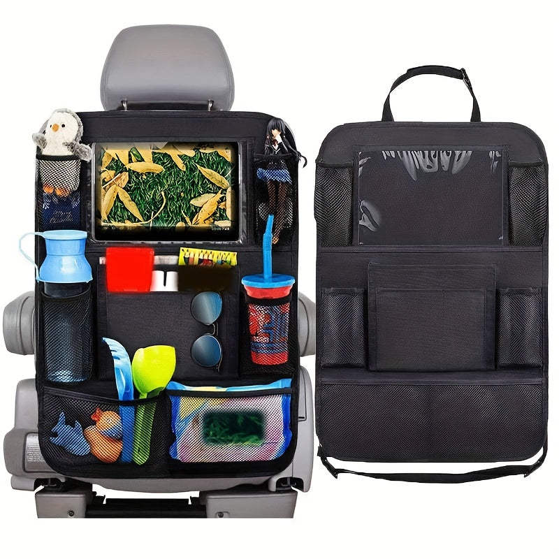 Car Back Seat Hanging Organizer Storage Bag Touchable Screen