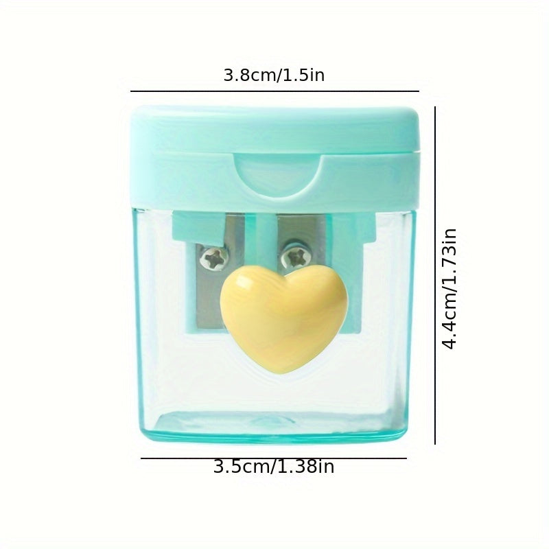 Macaron Colored Pencil Sharpener Sky Green Pink Manual Office Pencil Sharpener