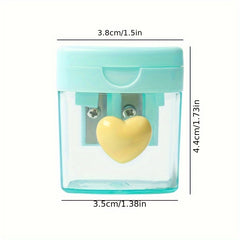 Macaron Colored Pencil Sharpener Sky Green Pink Manual Office Pencil Sharpener