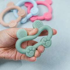 Silicone Baby Teether Animal Shapes Multifunctional Sensory Textures