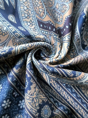 Boho Paisley Print Skinny Leggings High Waist Long Length Leggings