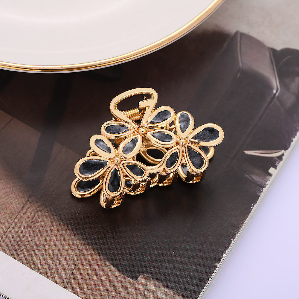 Metal Flower Hair Claw Clips for Thin Hair Styling