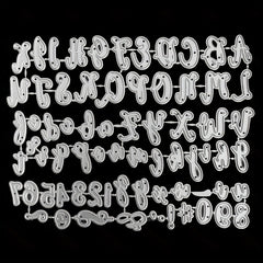 70pcs Number Cutting Dies for DIY Scrapbook Card Making