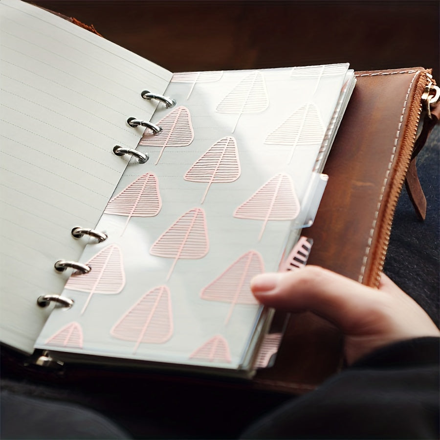 5pcs Star Leaf A5 A6 Loose Leaf Separator Page for Students & Office