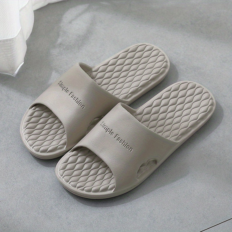 Men's Lightweight Non Slip Slides Open Toe Slippers