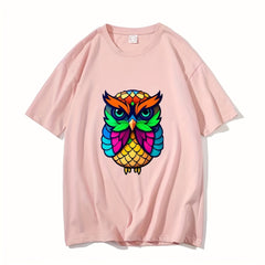 Colorful Owl Patches For Men Iron Transfer Clothes DIY Washable Patch