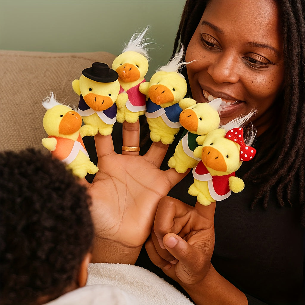 Duck Crocodile Monkey Finger Puppet Kindergarten Plush Toy