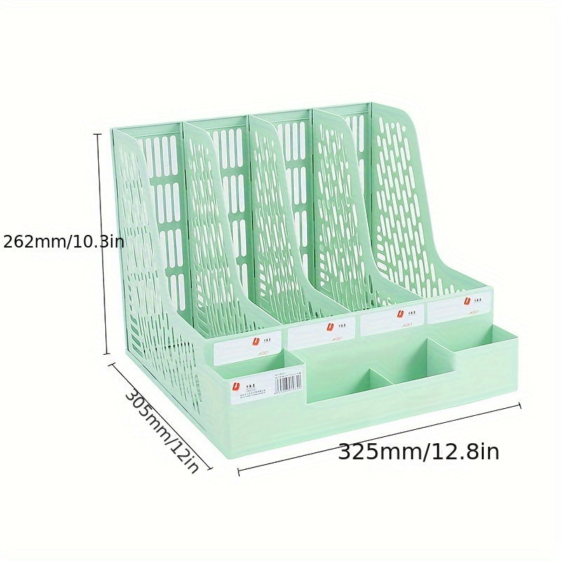 12pcs File Storage Container Desktop File Holder File Storage Box