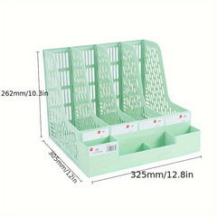 12pcs File Storage Container Desktop File Holder File Storage Box