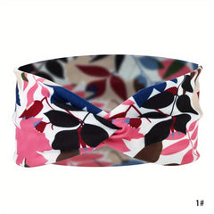 Boho Headband Wide Floral Knot Stretch Turban Head Wrap Hair Scarf Accessories