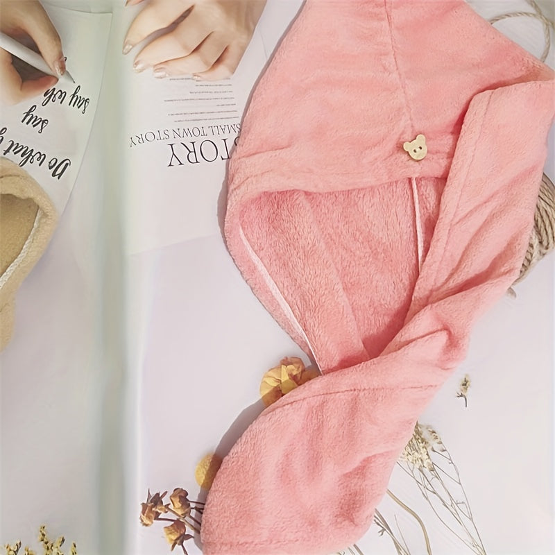 Soft Hair Drying Cap Hair Towel Bathroom Supplies