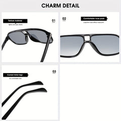 Large Frame Aviator UV Protection Sunglasses for Outdoor Activities