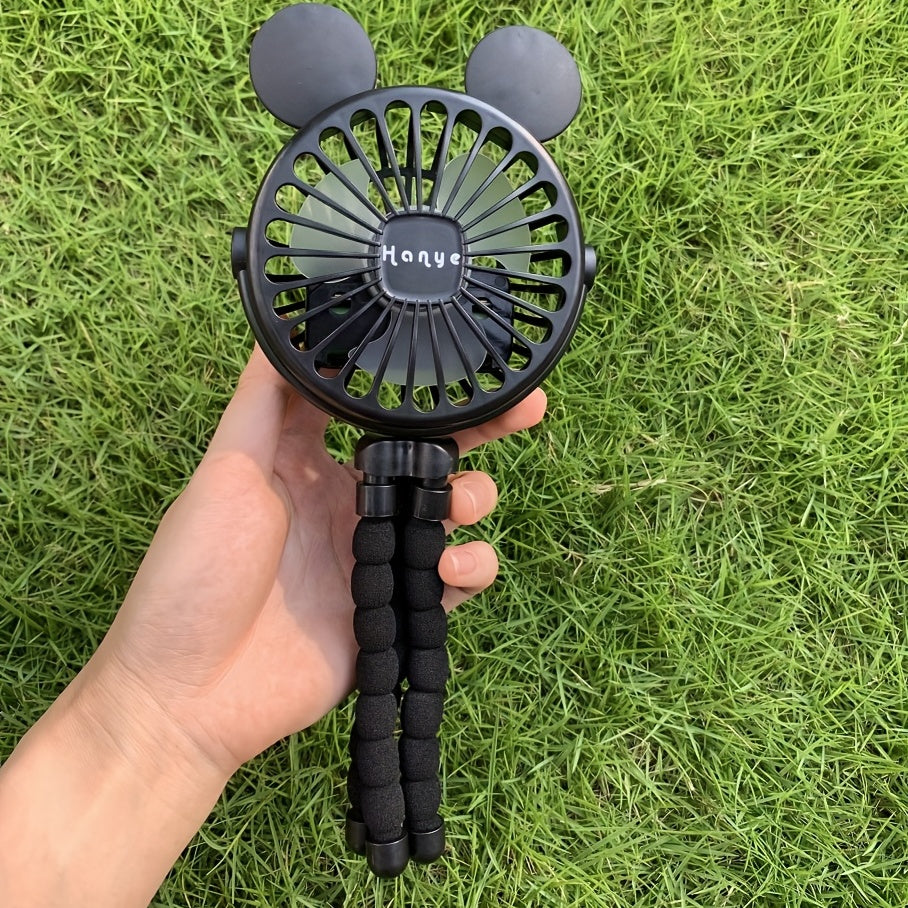 USB Rechargeable Portable Fan Octopus Mini Luminous Fan