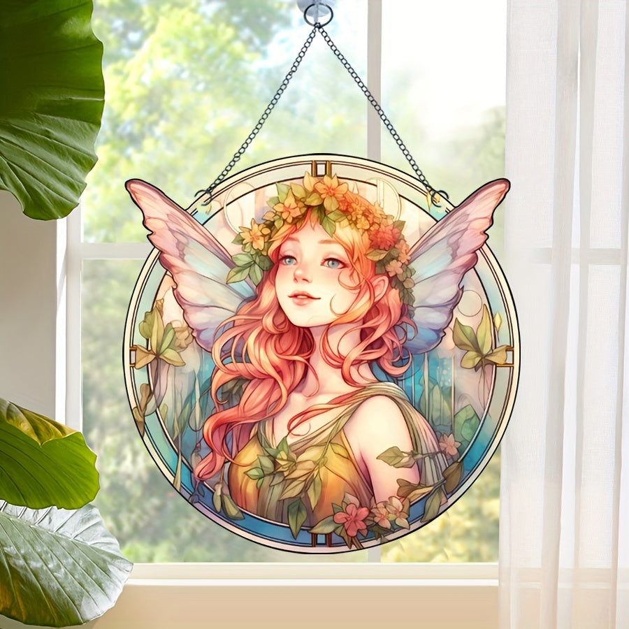 Acrylic Alien Fairy Girl Window Wall Decoration