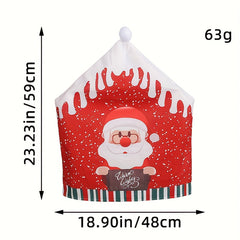 Santa Claus Chair Cover Non Woven Christmas Decoration