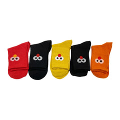 Comfy Bird Pattern Crew Socks for Women