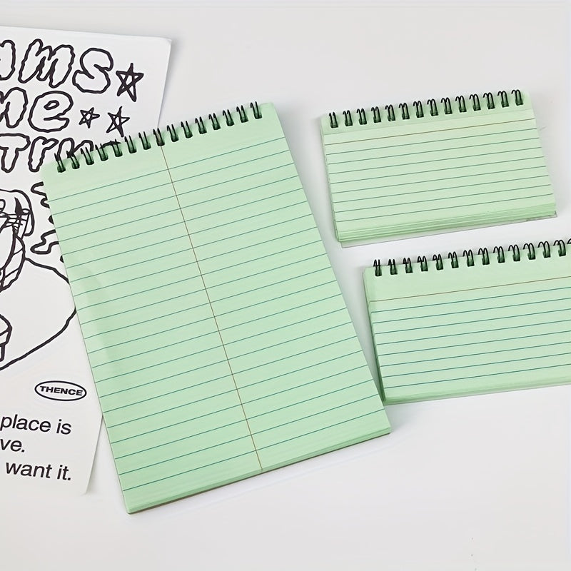 A5 Green Coil Notebook with Protective Case - 50 Sheets