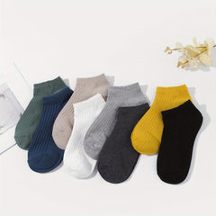 8 Pairs Soft Ankle Socks for Women