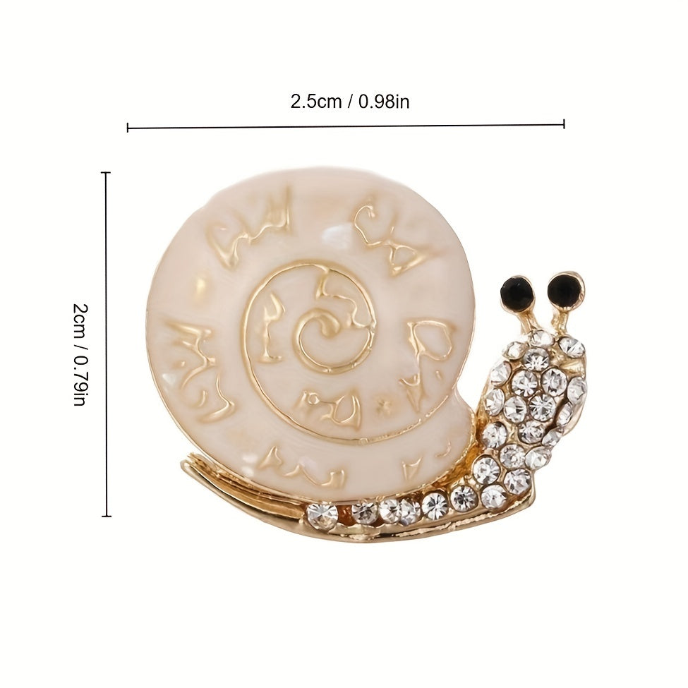 Snail Enamel Brooch Animal Charm Corsage Clothing Scarf Buckle Gift