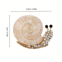 Snail Enamel Brooch Animal Charm Corsage Clothing Scarf Buckle Gift