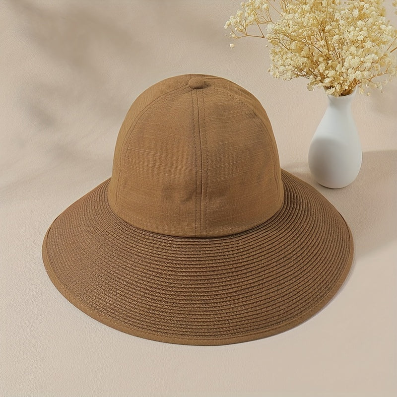 Wide Brim Visor Bucket Hat Sunscreen Lightweight Sun Hats