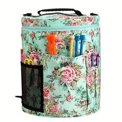 Cylindrical Yarn Storage Bag Large Capacity Portable Tote Bag