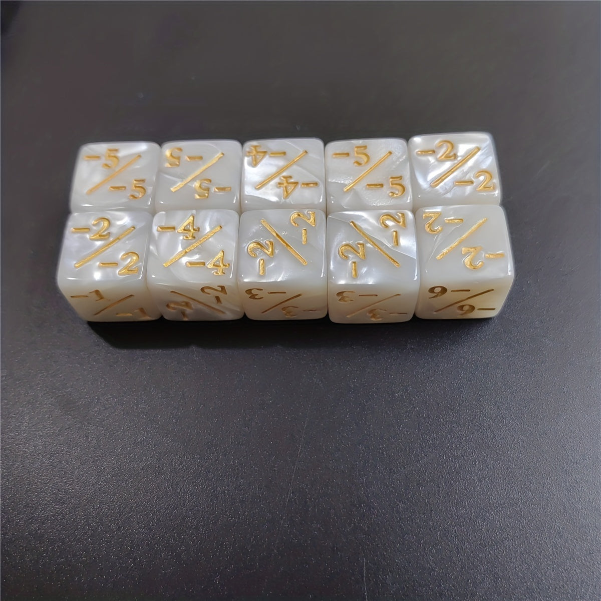 10-Piece Set 1 Dual Energy Dice for Math Lessons & Table Games