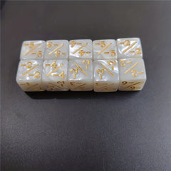 10-Piece Set 1 Dual Energy Dice for Math Lessons & Table Games